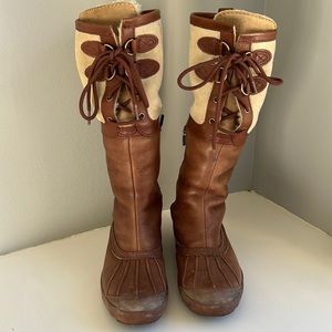 UGG sheepskin-lined rain boots